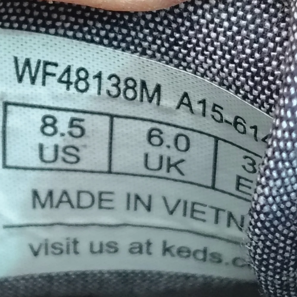 New Keds American Flag Stars Stripes Patriotic Canvas Sneakers ladies 8 1/2 NWOB